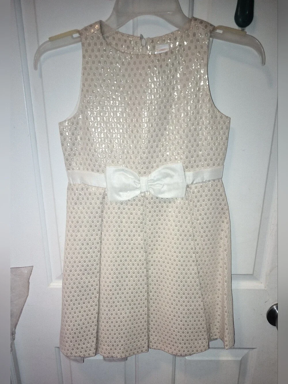 🆕Gymboree Metallic Gold Brocade A-line Formal Party Dress Girl's Sz 8 NWOT